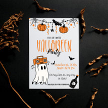 Invitaciones de Halloween hechas por personalizado