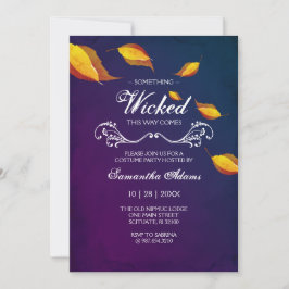 Invitaciones de Halloween para adultos disfraz Fie