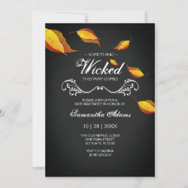 Invitaciones de Halloween para adultos disfraz Fie