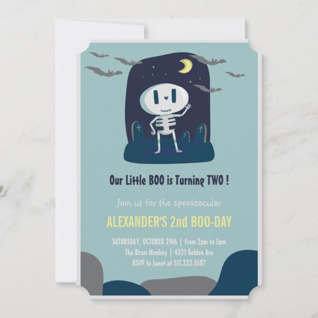 invitaciones de halloween para niños Invitaciones  (Anverso)