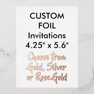 Invitaciones de Hoja de Metal Personalizadas ROSA