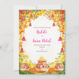 Invitaciones de Holud como invitaciones de Haldi y