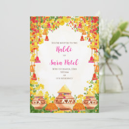 Invitaciones de Holud como invitaciones de Haldi y