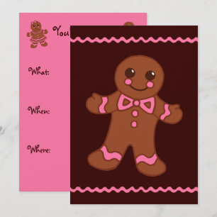 Invitaciones de Hombre de Jengibre