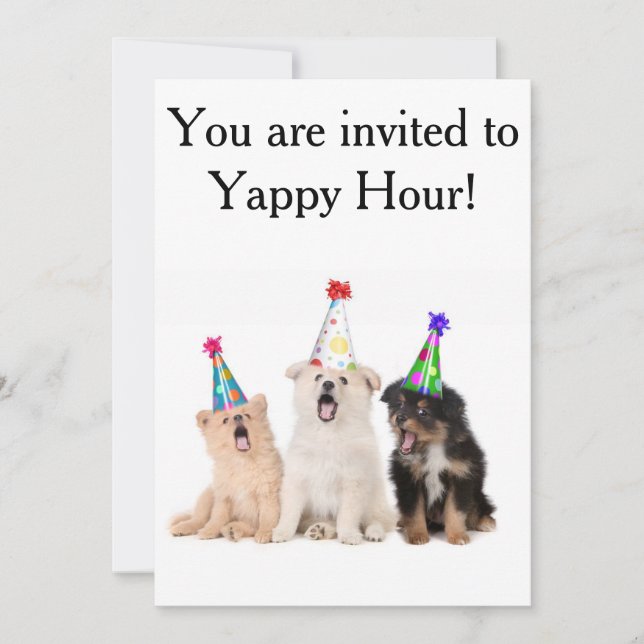 Invitaciones de hora feliz (Anverso)