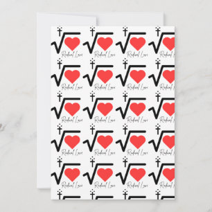 invitaciones de impresión de Amor Radical y tarjet