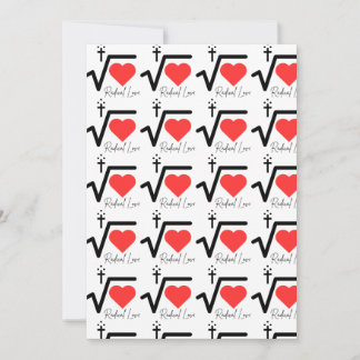 invitaciones de impresión de Amor Radical y tarjet