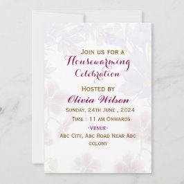 Invitaciones de inauguración de casa 