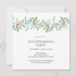 Invitaciones de inauguración de casa Navidad acuar