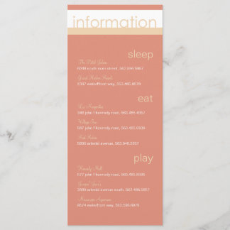 Invitaciones de información de dos novias