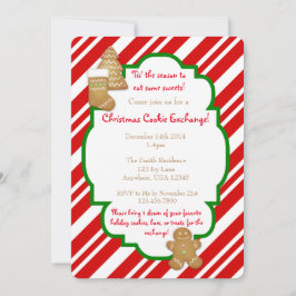 Invitaciones de intercambio de cookies de navidade