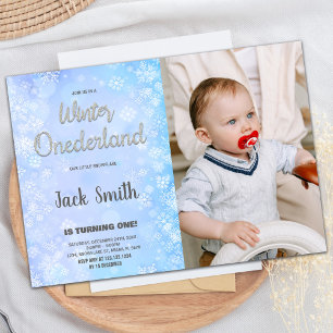 Invitaciones de invierno de ONEderland Foto de Pur