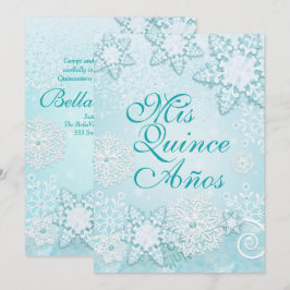 Invitaciones de invierno de Snowflake Wonderland
