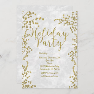 Invitaciones de invierno para fiestas navideñas Go