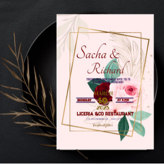 Invitaciones de Invitación de compromiso con aspec