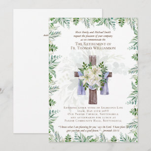 Invitaciones de jubilación para sacerdote pastor d
