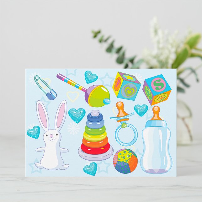 Invitaciones de juguetes para bebés (Subido por el creador)