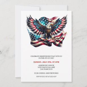 Invitaciones De La Bandera De Estados Unidos De Ág