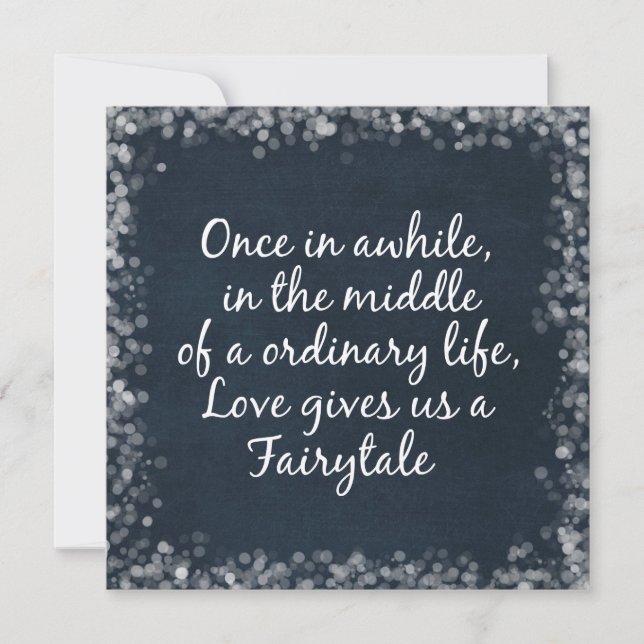 Invitaciones de la boda con cita del amor (Anverso)