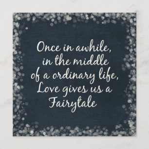 Invitaciones de la boda con cita del amor