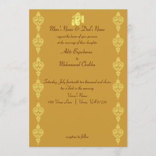 Invitaciones de la boda de Ganesha