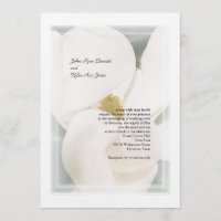 Invitaciones de la boda de la magnolia meridional