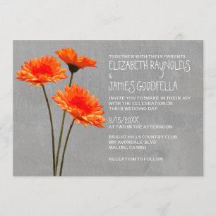 Invitaciones de la boda de la margarita del