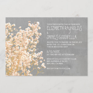 Invitaciones de la boda de la respiración del bebé