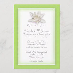 Invitaciones de la boda de la verde lima