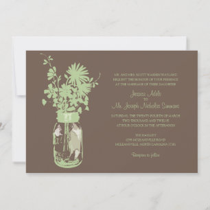 Invitaciones de la boda de las flores salvajes y