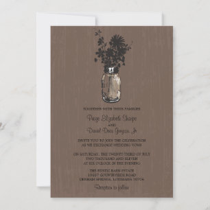 Invitaciones de la boda de las flores salvajes y