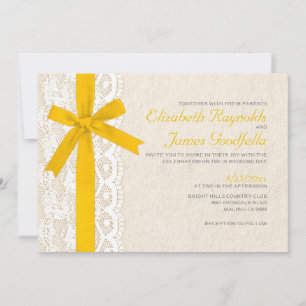Invitaciones de la boda del arco y del cordón del
