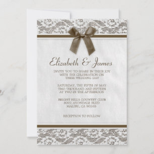 Invitaciones de la boda del cordón del país de