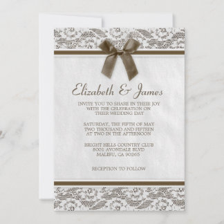 Invitaciones de la boda del cordón del país de