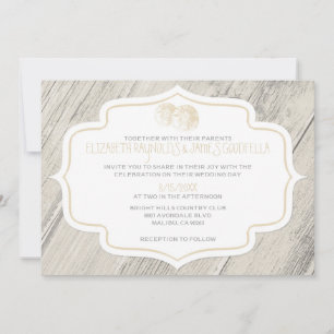 Invitaciones de la boda del dólar de arena de la