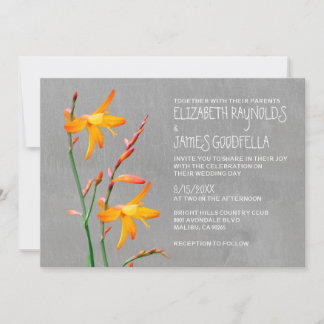 Invitaciones de la boda del Freesia
