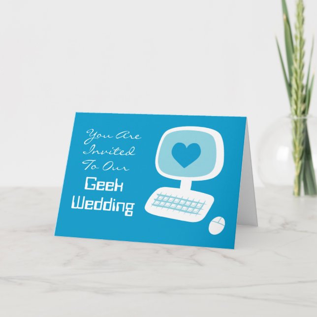 Invitaciones de la boda del friki (Anverso)