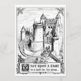 Invitaciones de la boda del guión del cuento de