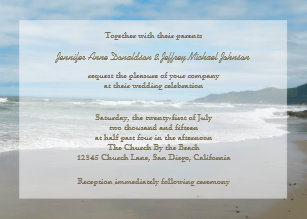 Wallpaper Invitaciones De Boda Del Tema La Playa Zazzle Es HD