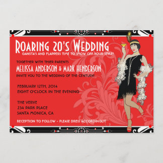 Invitaciones de la boda del traje de la aleta de