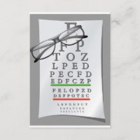 Invitaciones de la carta del optometrista