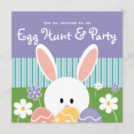 Invitaciones de la caza del huevo de Pascua