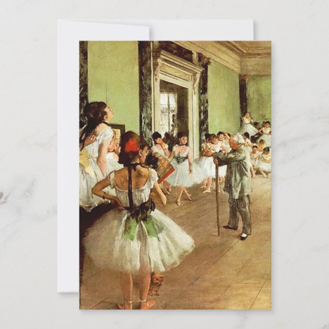 Invitaciones de la clase de danza (Anverso)