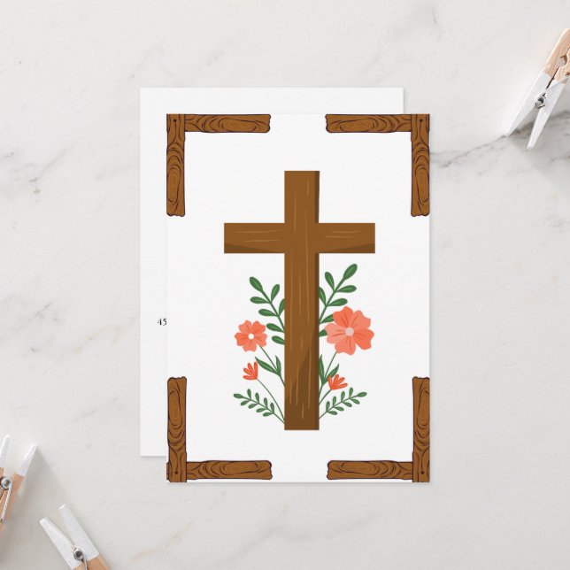 invitaciones de la cruz botánica de primera comuni (Anverso/Reverso In Situ)