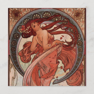 Invitaciones de la danza de Alfonso Mucha del
