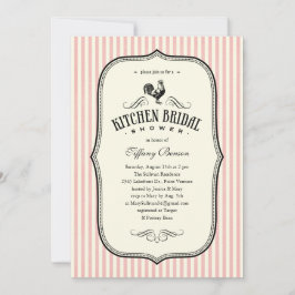 Invitaciones de la ducha de la cocina del gallo