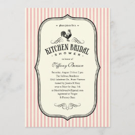 Invitaciones de la ducha de la cocina del gallo