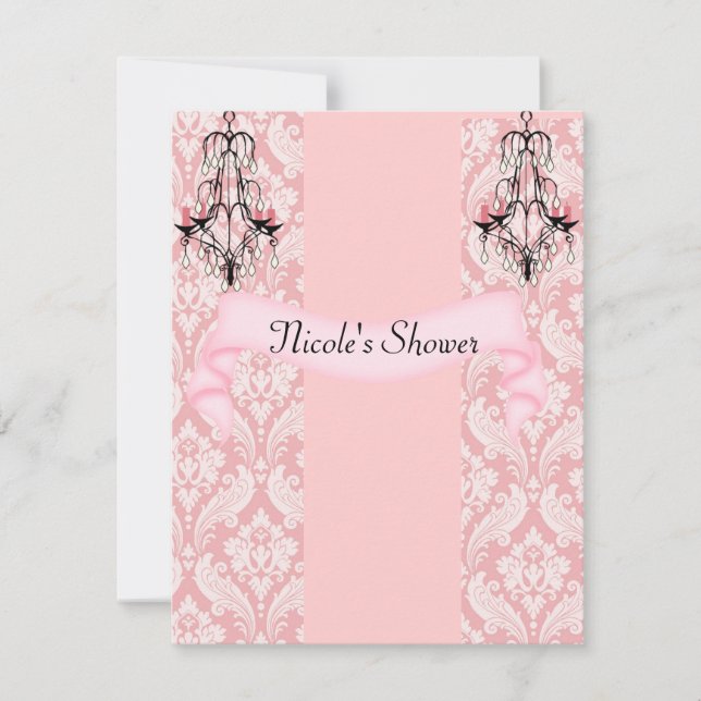 Invitaciones de la ducha elegante del BEBÉ O de la (Anverso)