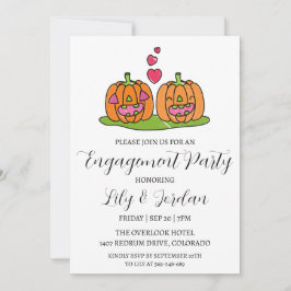 invitaciones de la fiesta de compromiso de caída d