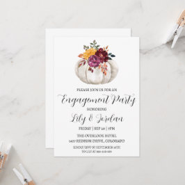 invitaciones de la fiesta de compromiso de caída d